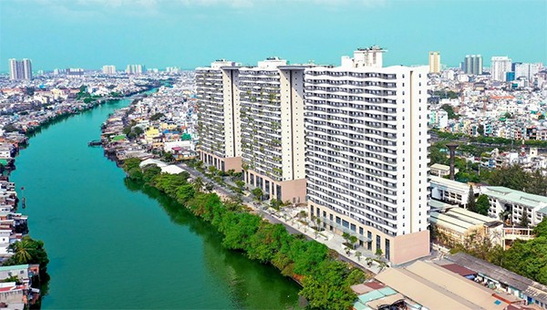 Công trình xanh Diamond Lotus Riverside do Phuc Khang Corporation phát triển tại TP HCM.