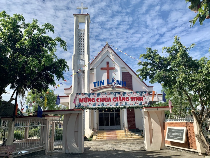 Một nhà thờ Tin Lành tại tỉnh Long An. 