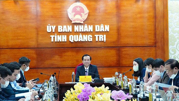 Chủ tịch UBND tỉnh Võ Văn Hưng thống nhất với EGATi khởi động Dự án Nhà máy Nhiệt điện Quảng Trị 1 vào tháng 10/2022.