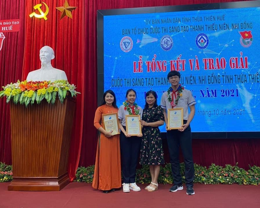 Học sinh trường THCS Chu Văn An đạt giải trong cuộc thi "Sáng tạo thanh thiếu niên, nhi đồng".