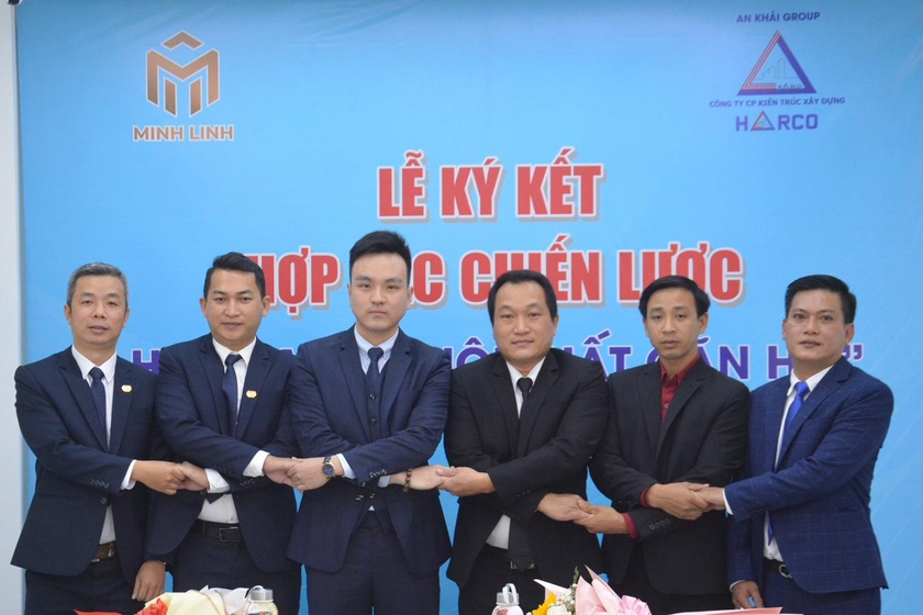 Công ty TNHH Đầu tư Thương mại Minh Linh với Công ty CP kiến trúc và xây dựng Harco ký kết hợp tác chiến lược “nội thất căn hộ” thuộc dự án căn hộ De 1stQuantum (block 14).