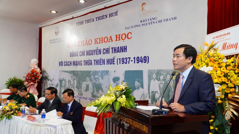 Chủ tịch UBND tỉnh Nguyễn Văn Phương khẳng định, Đảng bộ và Nhân dân Thừa Thiên Huế luôn tự hào về đồng chí Nguyễn Chí Thanh, người chiến sĩ kiên trung trọn đời vì dân, vì nước.