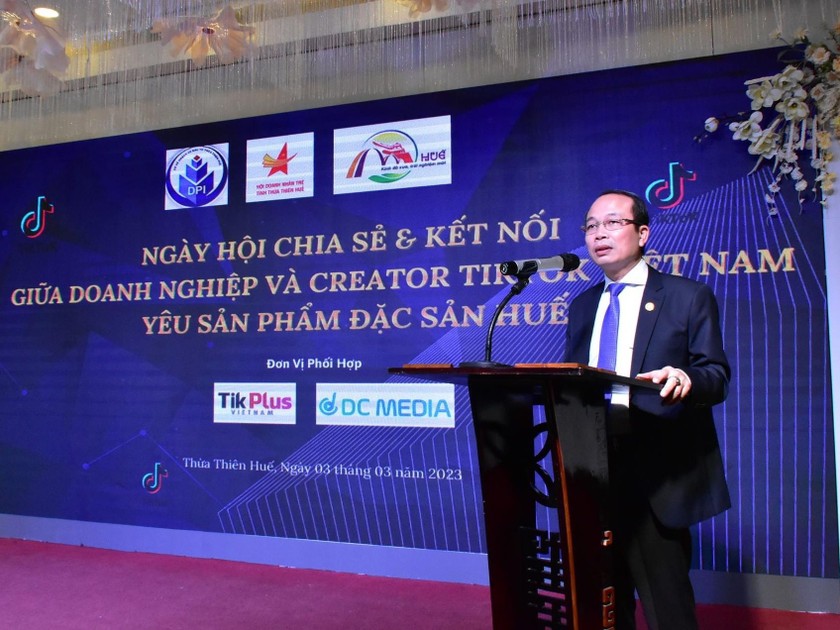 Phó Chủ tịch UBND tỉnh Thừa Thiên Huế Phan Quý Phương phát biểu tại chương trình.