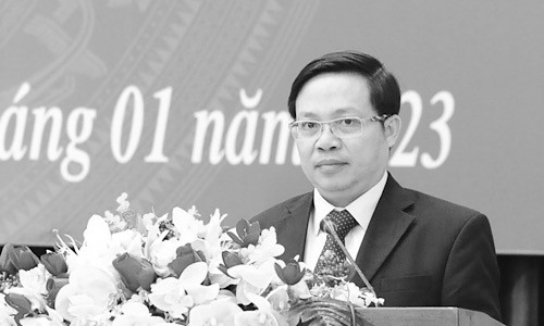 Ông Võ Thái Phong, Phó Trưởng Ban Thường trực Ban Tuyên giáo Tỉnh ủy Quảng Trị. (Ảnh: H.A)