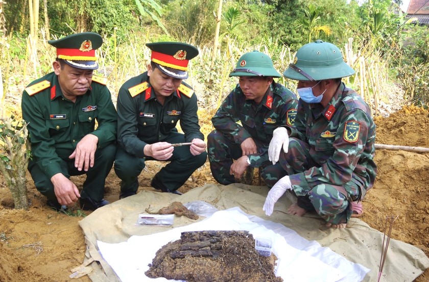 Bộ chỉ huy quân sự tỉnh Quảng Trị vừa phát hiện và cất bốc hài cốt liệt sĩ tại huyện Hải Lăng.