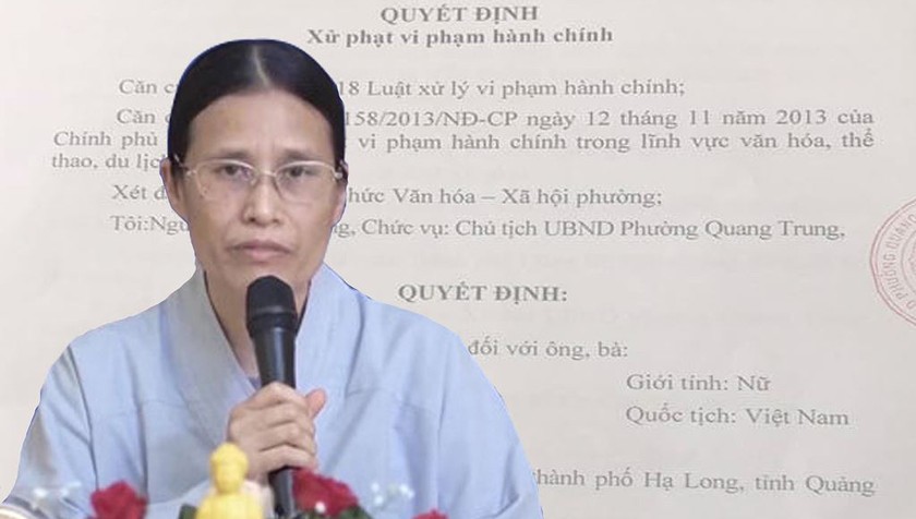 Bà Phạm Thị Yến khiếu nại quyết định xử phạt hành chính