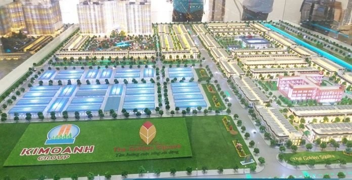 Phối cảnh dự án khu đô thị dịch vụ Hòa Phú do Công ty Kim Oanh đầu tư 