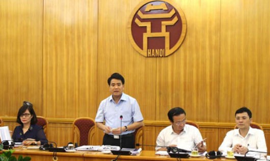 Chủ tịch UBND TP Hà Nội phát biểu tại Hội thảo giao thông thông minh.