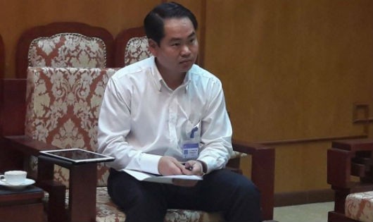 Ông Nguyễn Công Trình – Chánh văn phòng UBND quận Nam Từ Liêm thông tin cho báo chí.