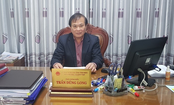 Ông Trần Dũng Long, Phó Giám đốc Sở GD&ĐT Vĩnh Phúc.