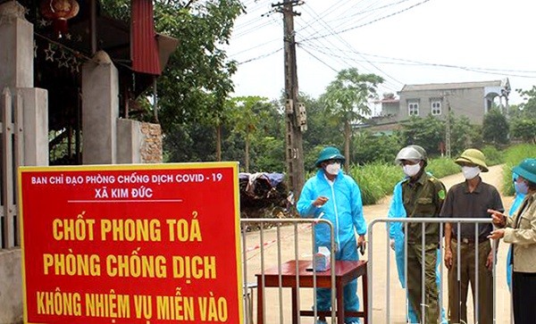 Thành phố Việt tăng cường các biện pháp chống dịch tại Kim Đức.