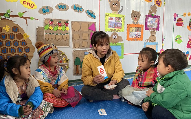 Nhiều giải pháp nâng chất lượng dạy học tiếng Việt cho trẻ em dân tộc thiểu số