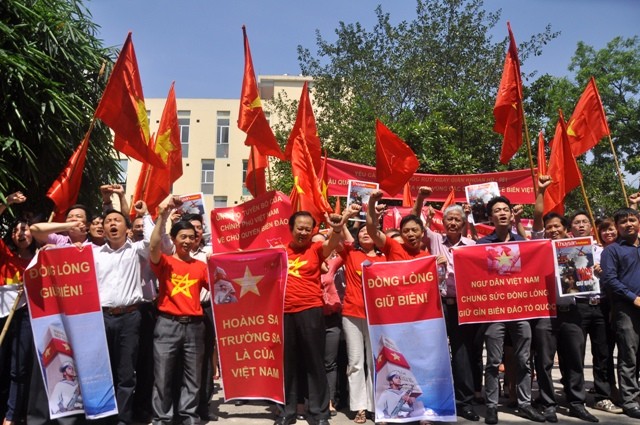 Hội Nghề cá Việt Nam mít tinh phản đối Trung Quốc gây hấn trên biển Đông