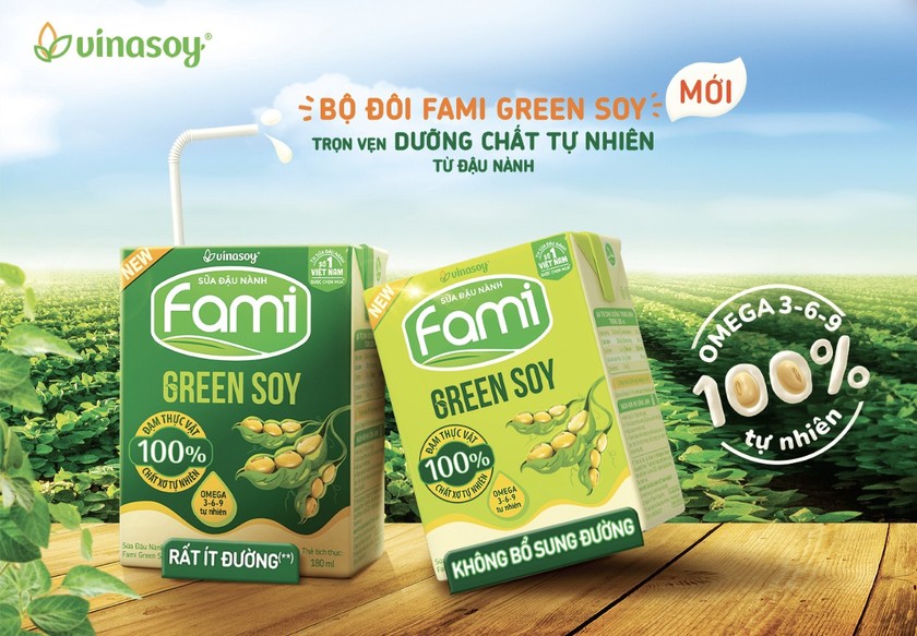 Vinasoy ra mắt sản phẩm sữa đậu nành Fami Green Soy
