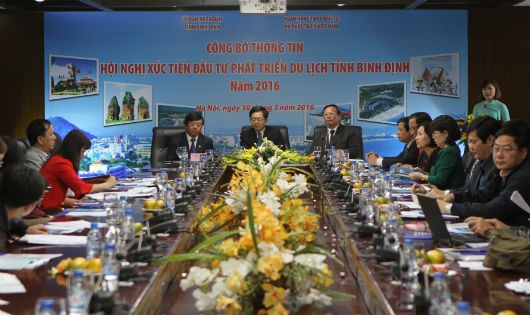 Lãnh đạo tỉnh Bình Định công bố thông tin Hội nghị xúc tiến đầu tư du lịch tỉnh 