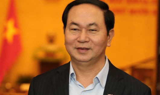 Chủ tịch nước Trần Đại Quang về thăm quê