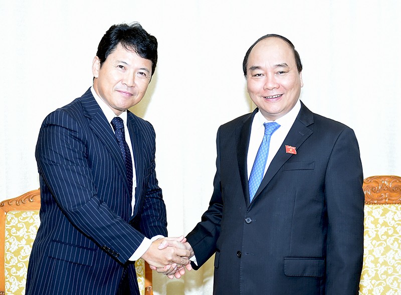 Thủ tướng Nguyễn Xuân Phúc tiếp Công sứ Đại sứ quán Nhật Bản tại Việt Nam. 