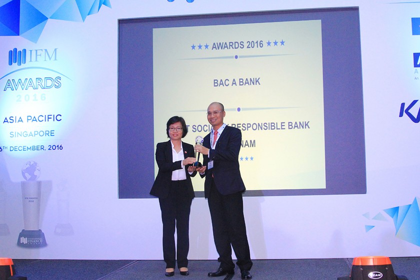 Ngân hàng Bắc Á nhận giải thưởng “Ngân hàng dẫn đầu về trách nhiệm xã hội Việt Nam 2016”