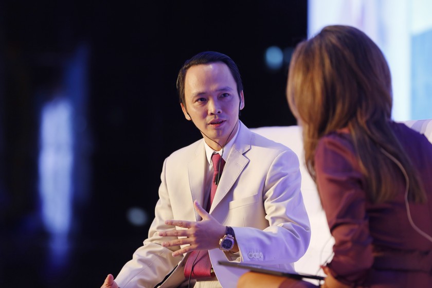 Ông Trịnh Văn Quyết, Chủ tịch HĐQT Tập đoàn FLC trả lời phỏng vấn báo chí 