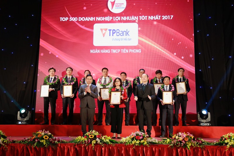 TPBank là 1/50 doanh nghiệp có lợi nhuận tốt nhất Việt Nam, theo Vietnam Report