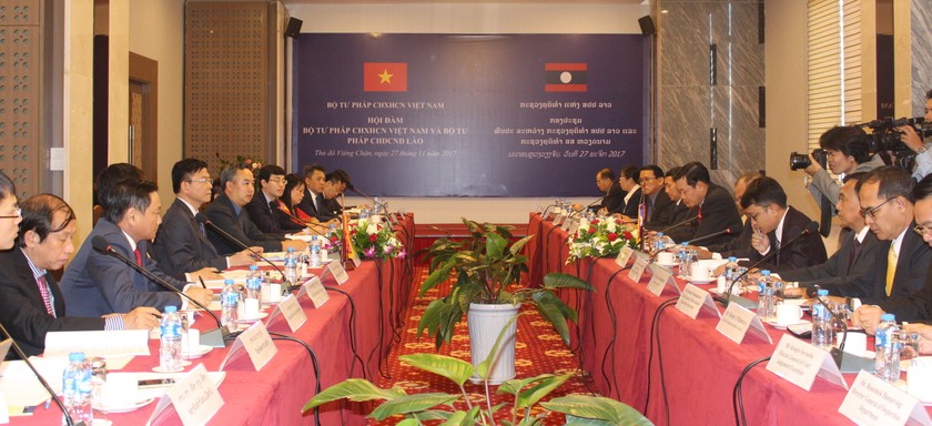 Hợp tác giữa hai Bộ Tư pháp Việt Nam – Lào ngày càng đi vào thực chất và có chiều sâu