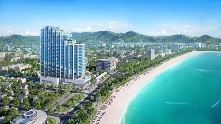 Scenia Bay, đầu tư bởi chủ đầu tư Nam Tiến Lào Cai, toạ lạc tại số 25 - 26 đường Phạm Văn Đồng – trục đường ven biển trung tâm Nha Trang với mặt tiền giao thông thuận lợi