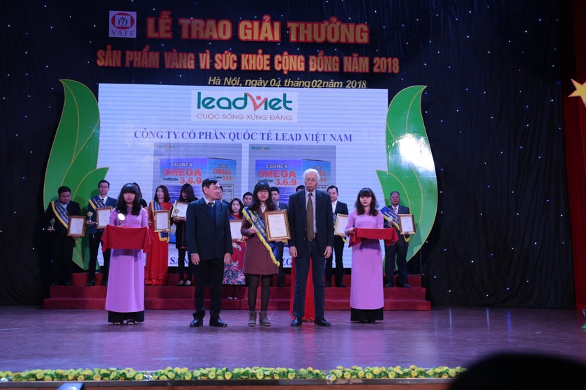 LeadViet nhận giải thưởng ‘Sản phẩm vàng vì sức khỏe cộng đồng’