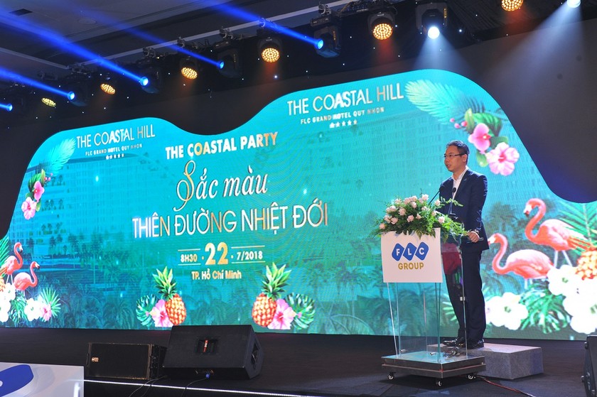Phó TGĐ Tập đoàn FLC phát biểu tại Lễ mở bán The Coastal Hill & The Coastal Villa tại Tp.HCM