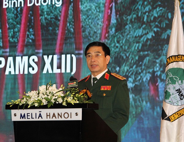 Thượng tướng Phan Văn Giang phát biểu tại lễ khai mạc.