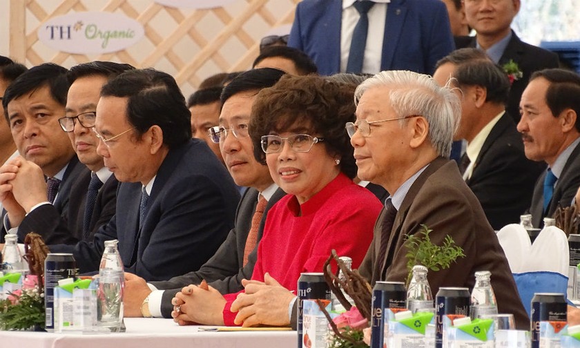 Tổng Bí thư Nguyễn Phú Trọng và đoàn đại biểu cấp cao Việt Nam tới dự Lễ Khởi công nhà máy chế biến sữa TH tại Nga