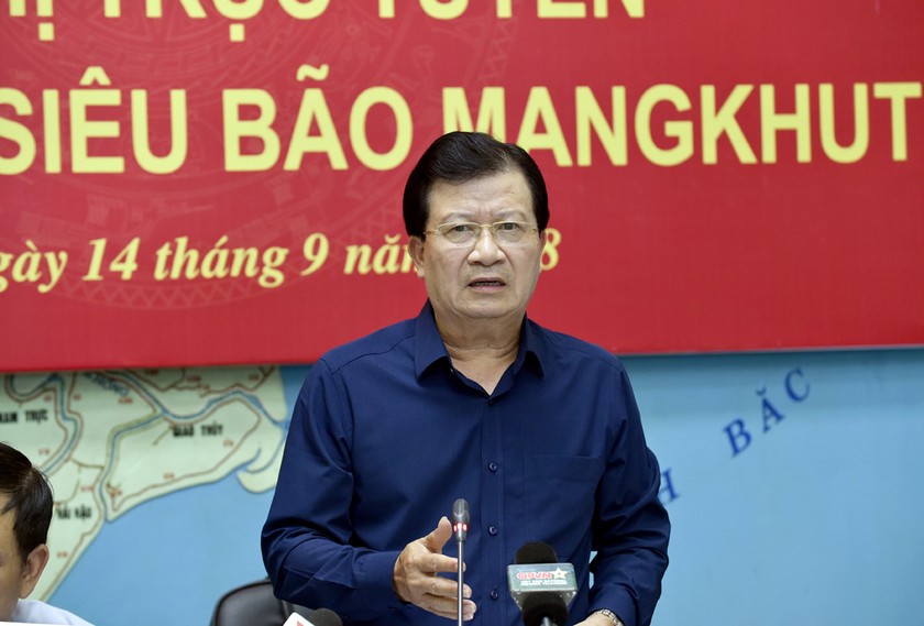 Phó Thủ tướng yêu cầu tất cả các bộ, ngành, địa phương khẩn trương, quyết liệt đối phó bão Mangkhut
