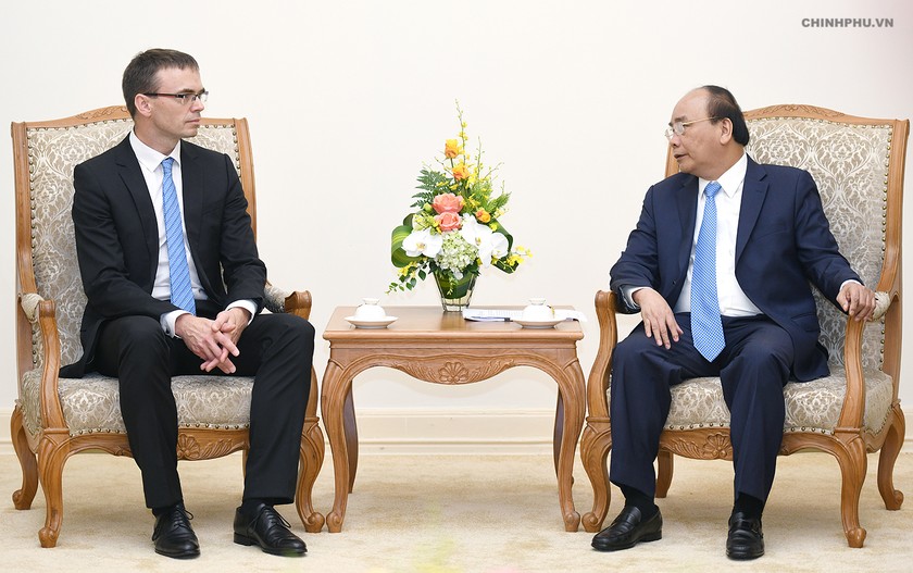 Thủ tướng Nguyễn Xuân Phúc và Bộ trưởng Ngoại giao Estonia Sven Mikser 