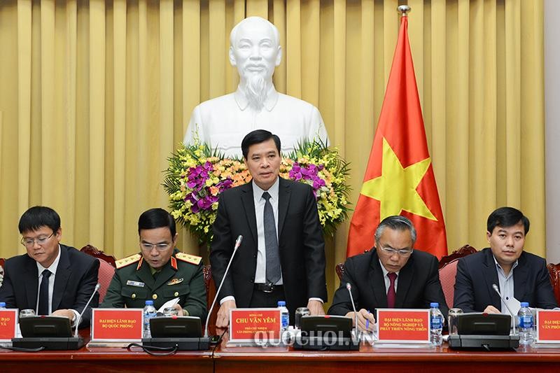 Phó Chủ nhiệm Văn phòng Chủ tịch nước Chu Văn Yêm phát biểu tại buổi họp báo