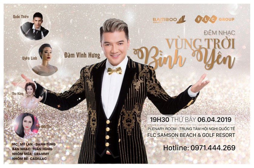 Bamboo Airways tặng khách mua combo bay TP HCM – Thanh Hoá vé xem đêm nhạc Đàm Vĩnh Hưng