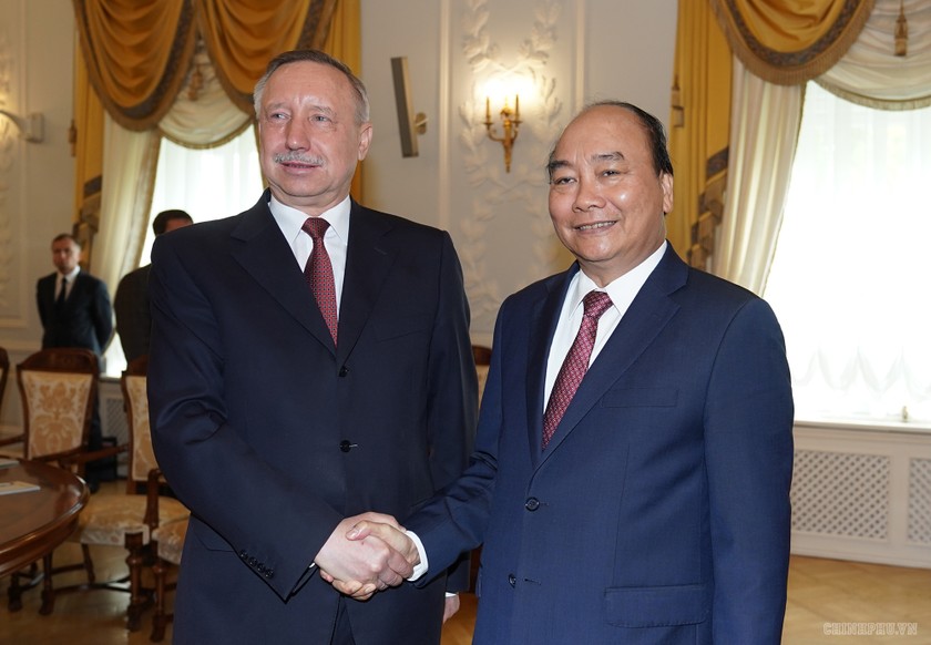 Thủ tướng Nguyễn Xuân Phúc và Quyền Thống đốc Saint Petersburg Beglov A.D