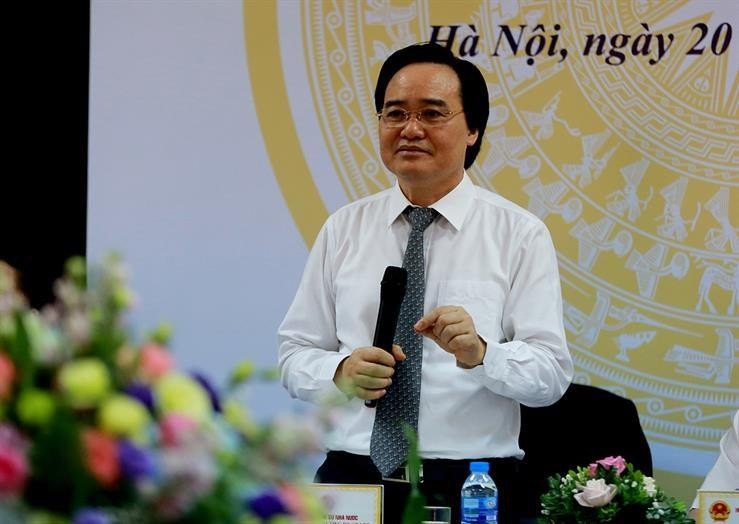 Bộ trưởng Phùng Xuân Nhạ, Chủ tịch Hội đồng GS nhà nước phát biểu tại phiên họp