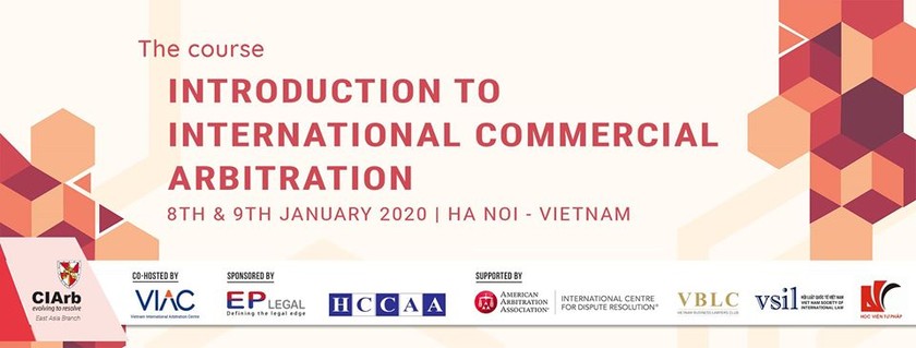 Ngày 8/1: Khai mạc khoá đào tạo trọng tài thương mại quốc tế tại Hà Nội