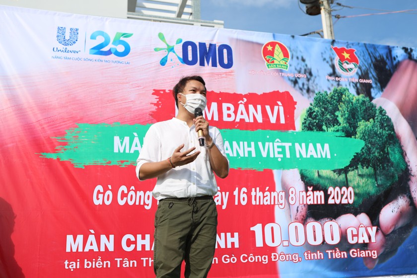 Ông Mai Ngọc Nhân – Quản lý thương hiệu OMO Việt Nam phát biểu tại sự kiện 