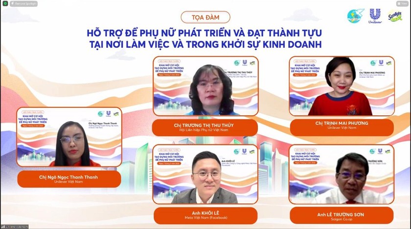 Hội thảo trực tuyến “Khai mở cơ hội, tạo dựng môi trường để phụ nữ phát triển"do Unilever Việt Nam khởi xướng hướng đến tôn vinh những giá trị của phụ nữ Việt
