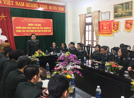 Thi hành án dân sự tỉnh Hà Nam đã  thi hành về tiền tăng gần 19 tỷ đồng so với cùng kỳ năm 2019. 