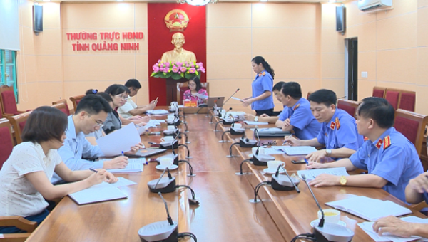 Ban Pháp chế làm rõ việc khởi tố không đúng tội danh, tỷ lệ án đã thi hành nhưng chưa hoàn thành trên địa bàn tỉnh Quảng Ninh.