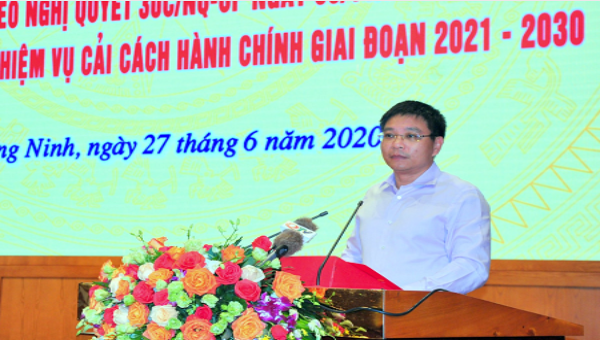Chủ tịch UBND tỉnh Quảng Ninh Nguyễn Văn Thắng chỉ đạo nhiệm vụ CCHC giai đoạn 2021-2030.