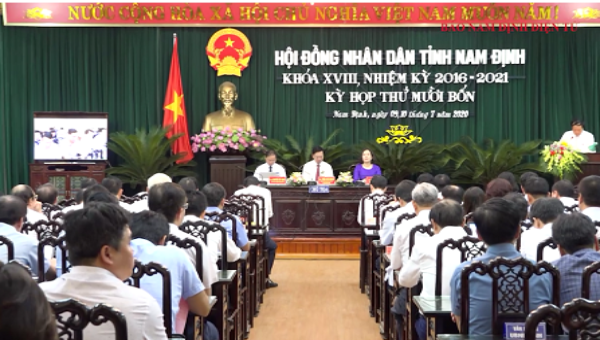 Kỳ họp thứ 14 HĐND tỉnh Nam Định khóa XVIII.