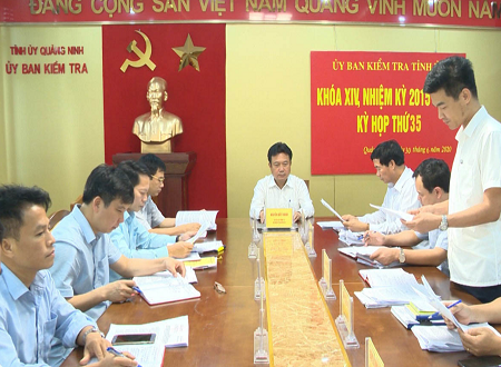 Ủy ban Kiểm tra Tỉnh ủy Quảng Ninh đã quyết định thi hành kỷ luật đối với các ông Phạm Văn Kính, Nguyễn Hải Khiên, Phạm Ngọc Vinh, nguyên Phó Chủ tịch UBND TP Cẩm Phả