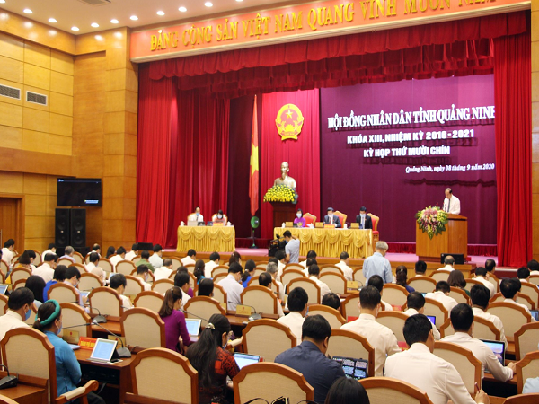 Quang cảnh Kỳ họp thứ 19, HĐND tỉnh Quảng Ninh khóa XIII.