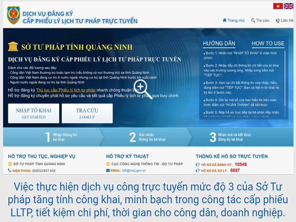 Quảng Ninh ứng dụng phần mềm hỗ trợ tra cứu, xác minh thông tin Lý lịch tư pháp