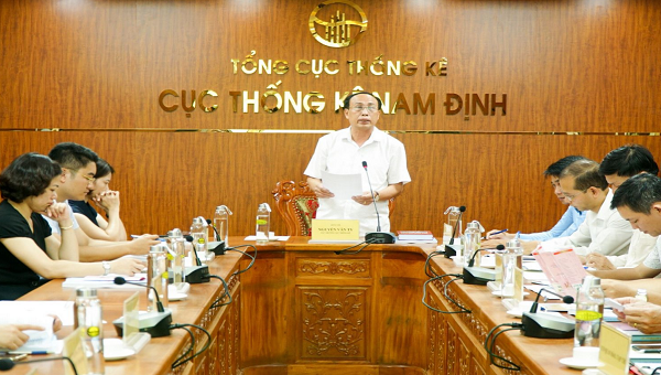Cục thống kê tỉnh Nam Định họp triển khai nhiệm vụ Tổng điều tra kinh tế năm 2021.