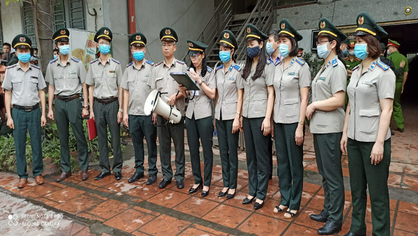 Cục Thi hành án dân sự tỉnh Quảng Ninh tổ chức cưỡng chế thi hành án tại TP Hạ Long tháng 4/2021