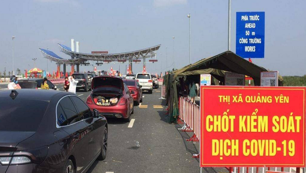 Quảng Ninh tái lập chốt kiểm soát phòng chống dịch kể từ 0 giờ ngày 8/5.