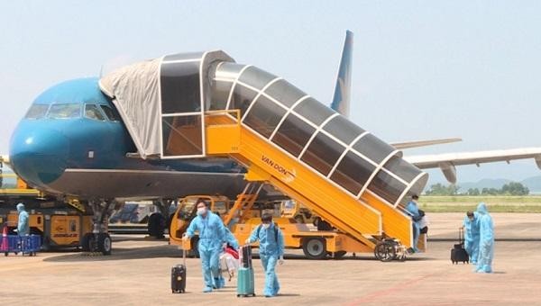 Chuyến bay mang số hiệu VN5413 với 161 khách hạ cánh tại sân bay Vân Đồn.